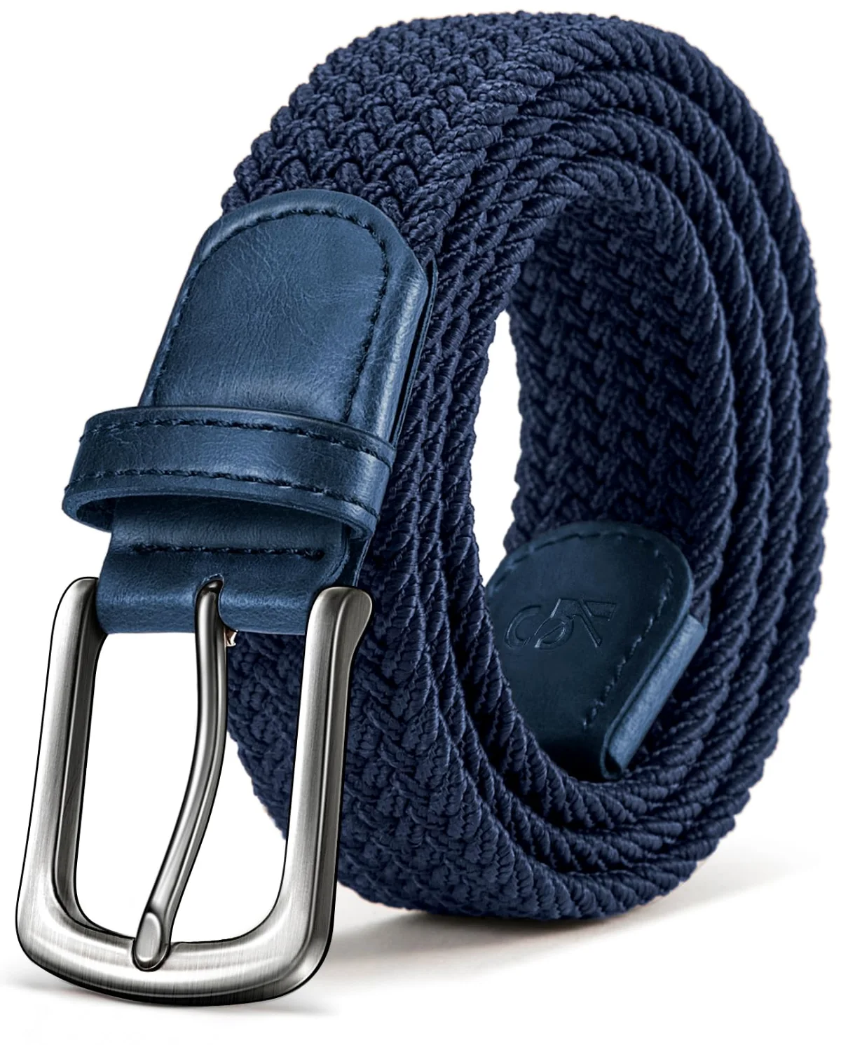 KEMISANT Braided Stretch Golf Belt in Antique Blue
