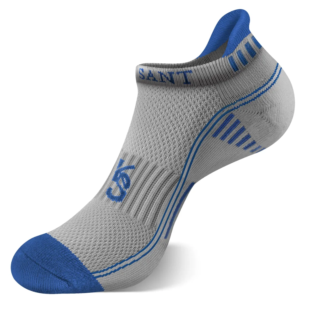 KEMISANT Cushioned Running Ankle Socks in Gray, 6-pack, view 2