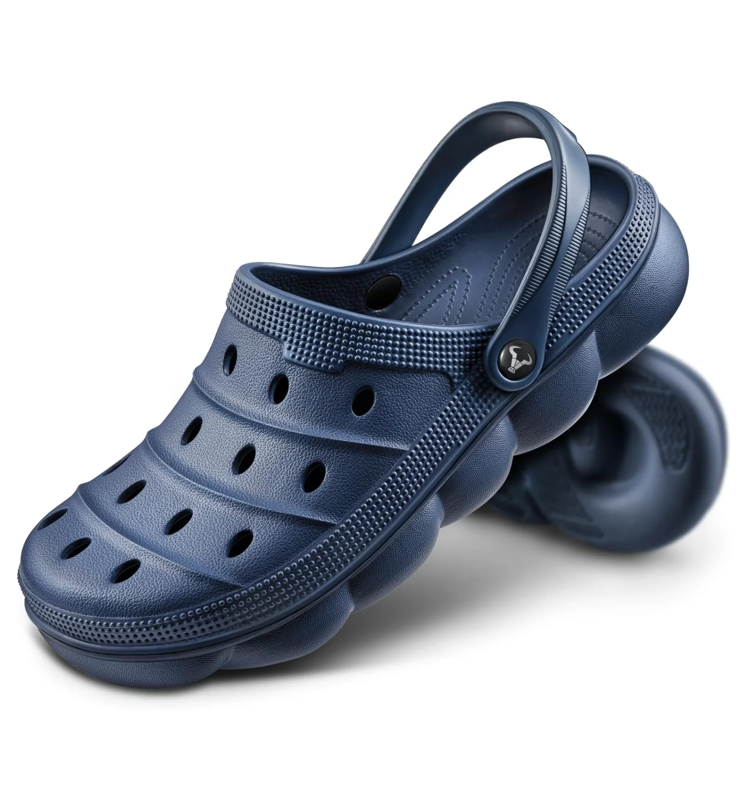 KEMISANT Massage Sole Garden Clogs in Navy