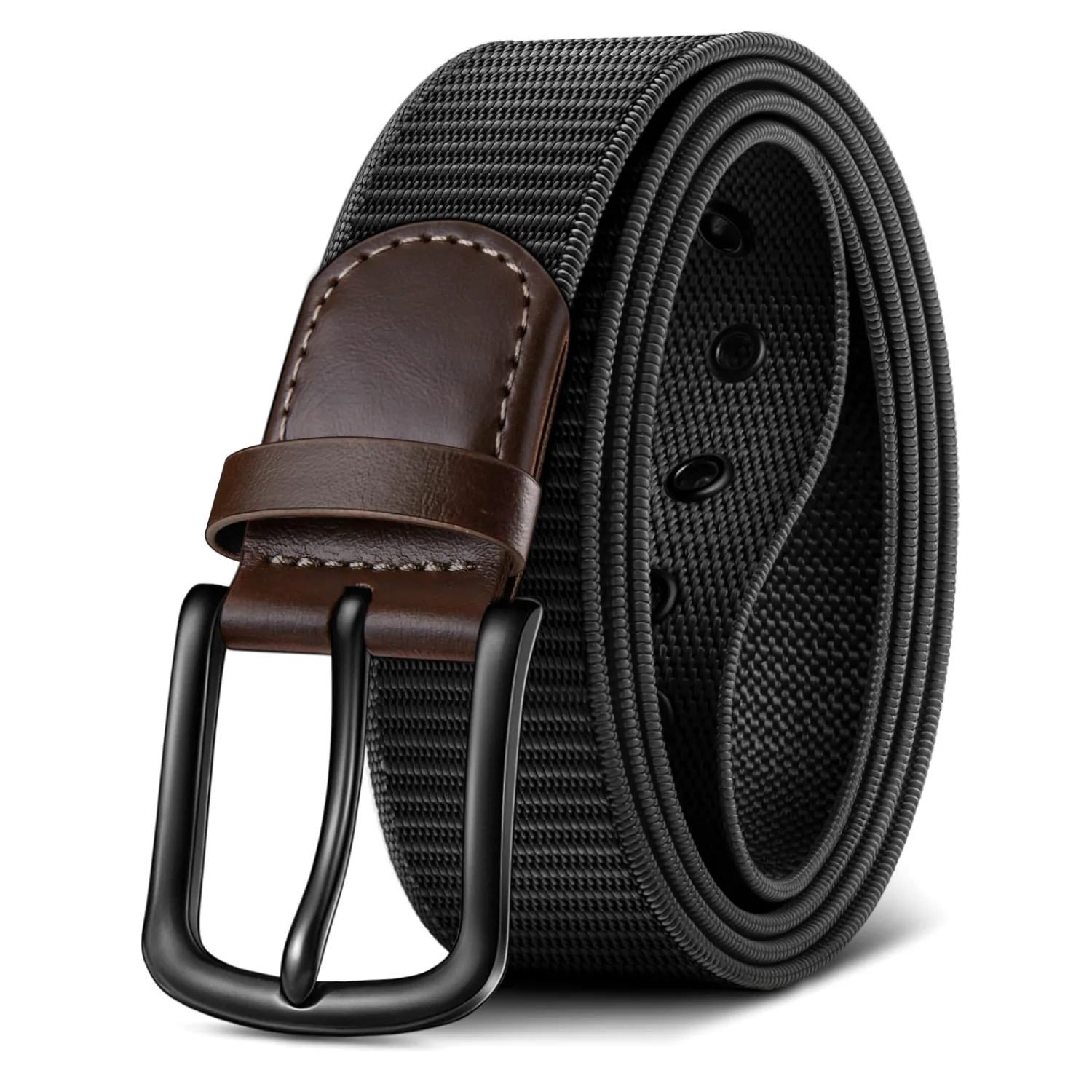 KEMISANT Nylon Web Golf Belt in Black