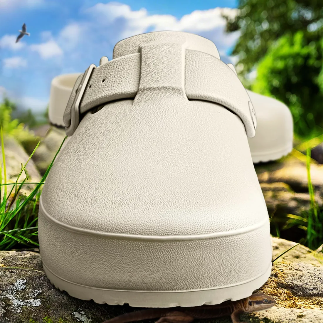 KEMISANT Soft EVA Garden Mules in Beige, view 4