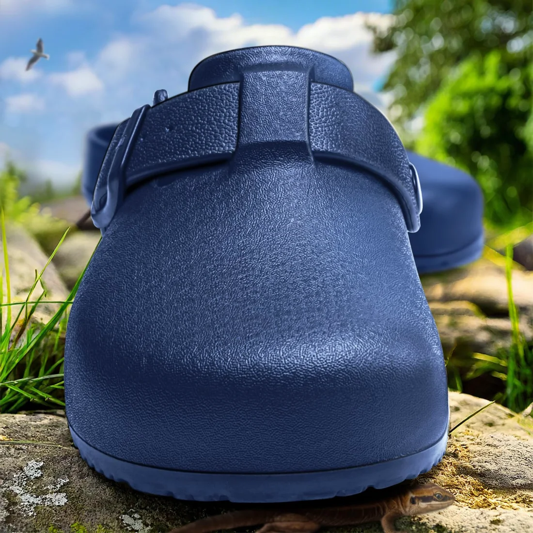 KEMISANT Soft EVA Garden Mules in Purplish Blue, view 3