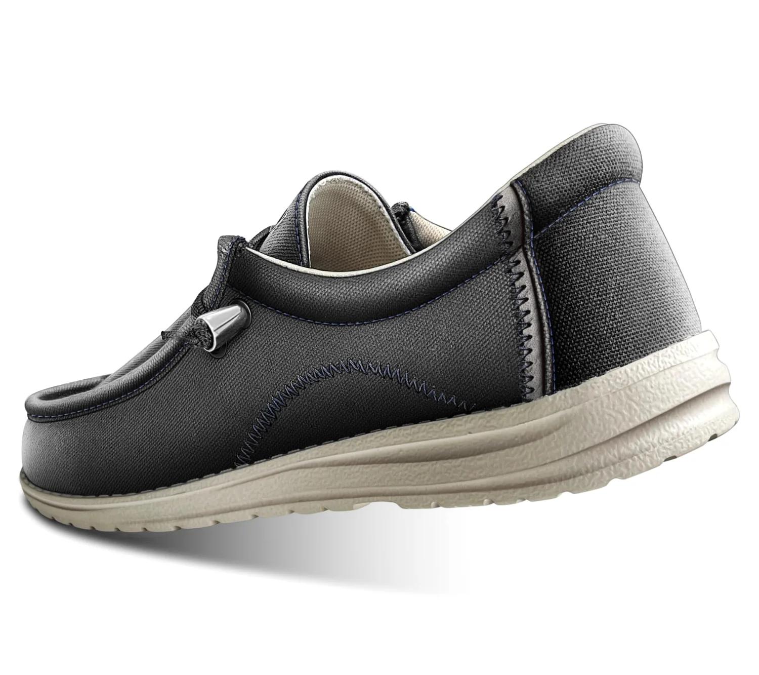 KEMISANT Stretch Knit Slip-On Shoes in Black