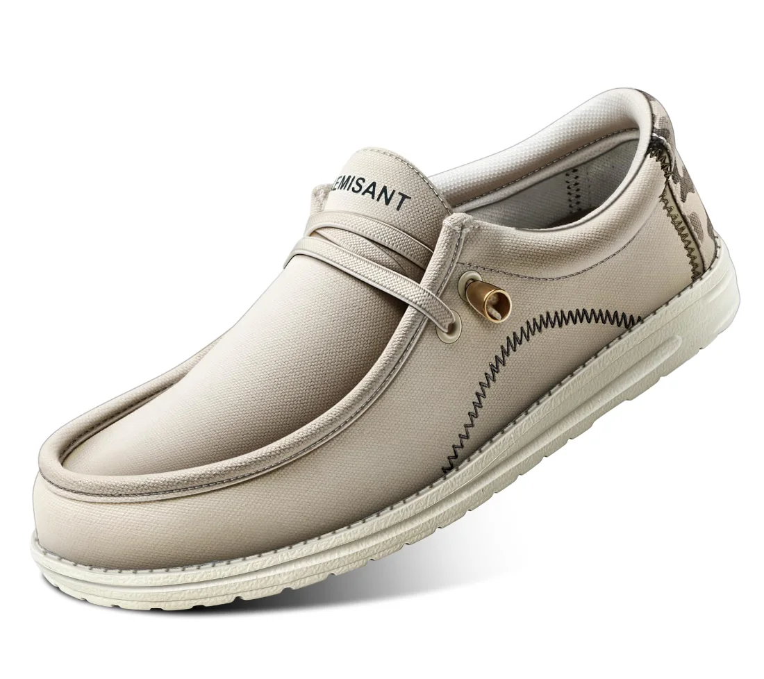 KEMISANT Stretch Knit Slip-On Shoes in Creamy White, view 2