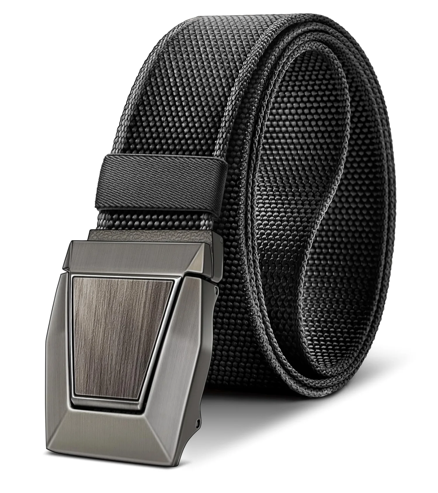 KEMISANT Stretch Work Belt with Bottle Opener in Black
