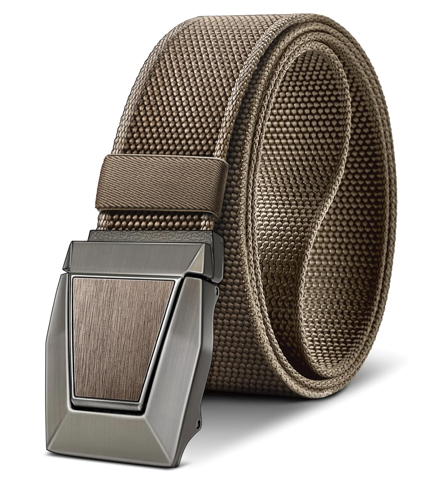KEMISANT Stretch Work Belt with Bottle Opener in Light Brown
