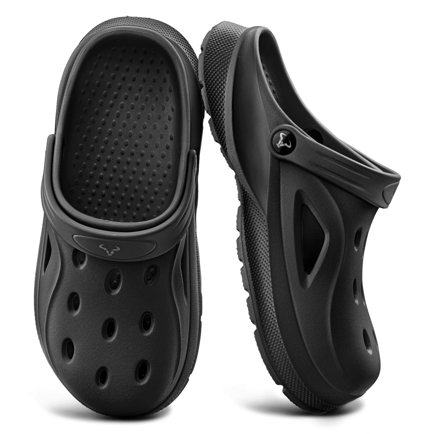 KEMISANT Thick Sole EVA Clogs in Black