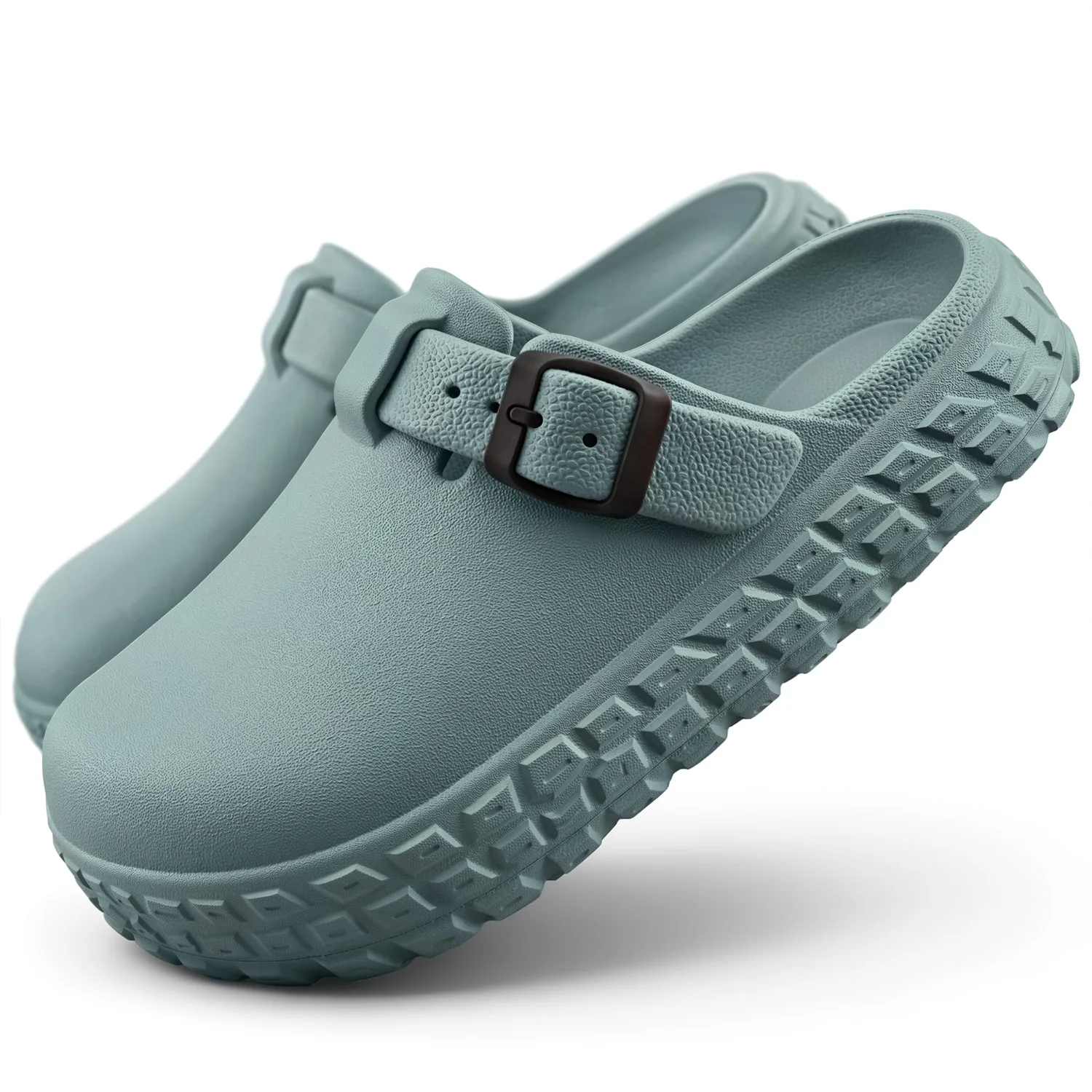 KEMISANT Adjustable Strap EVA Clogs in Pond