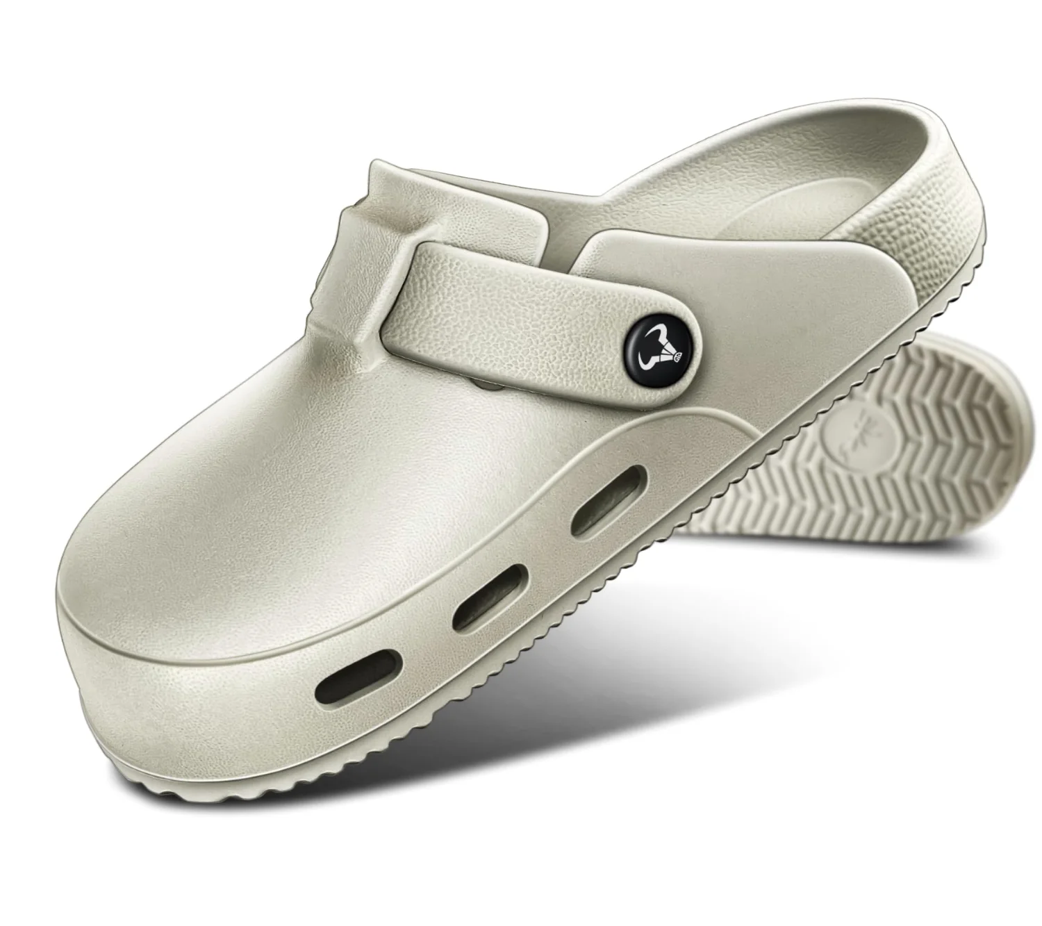 KEMISANT Soft EVA Garden Mules in Beige