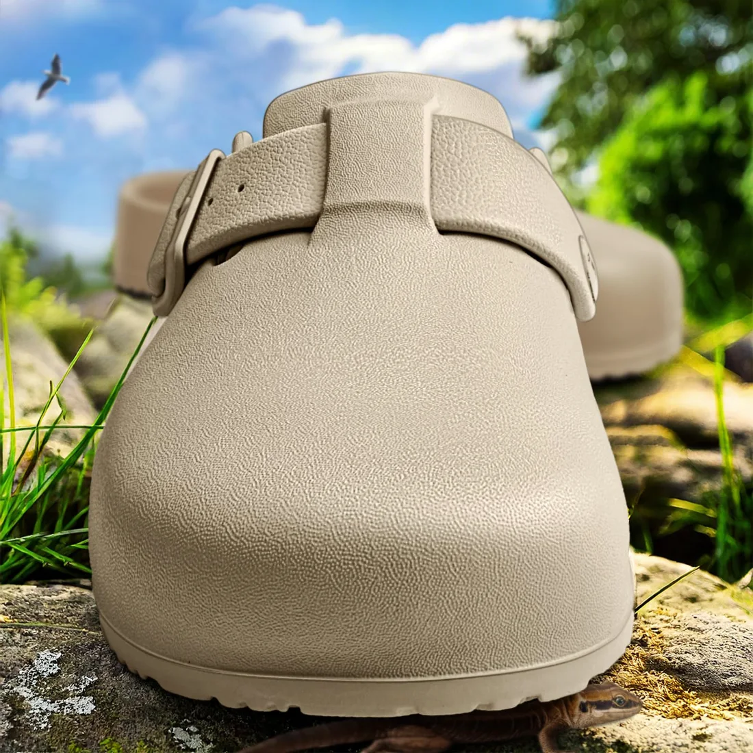 KEMISANT Soft EVA Garden Mules in Camel, view 3