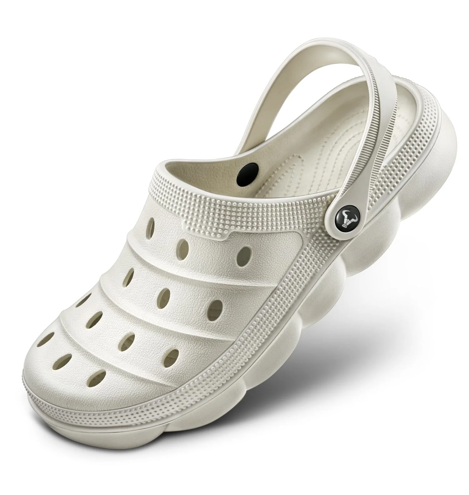 KEMISANT Soft EVA Garden Mules in Creamy White