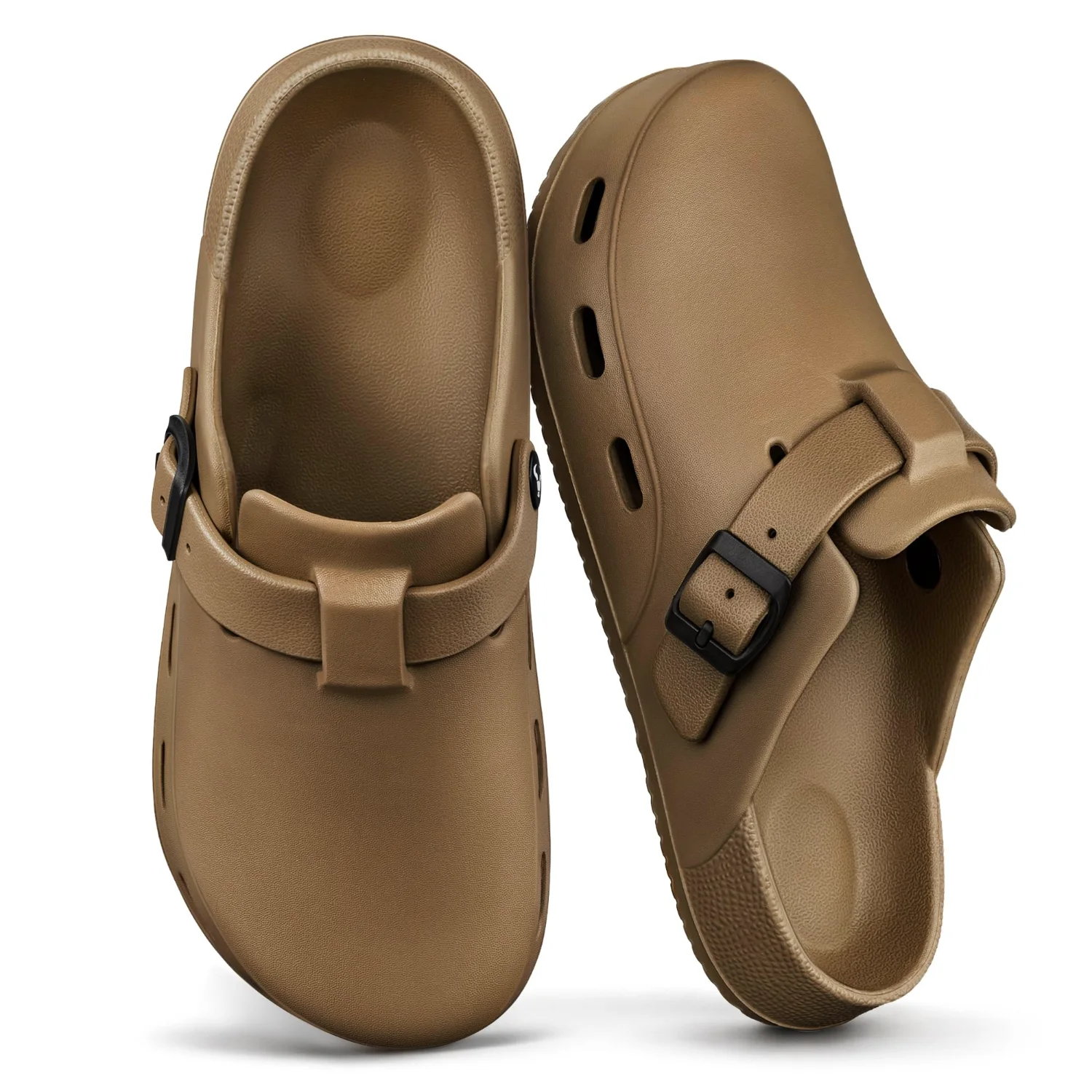 KEMISANT Soft EVA Garden Mules in Tiger Eye