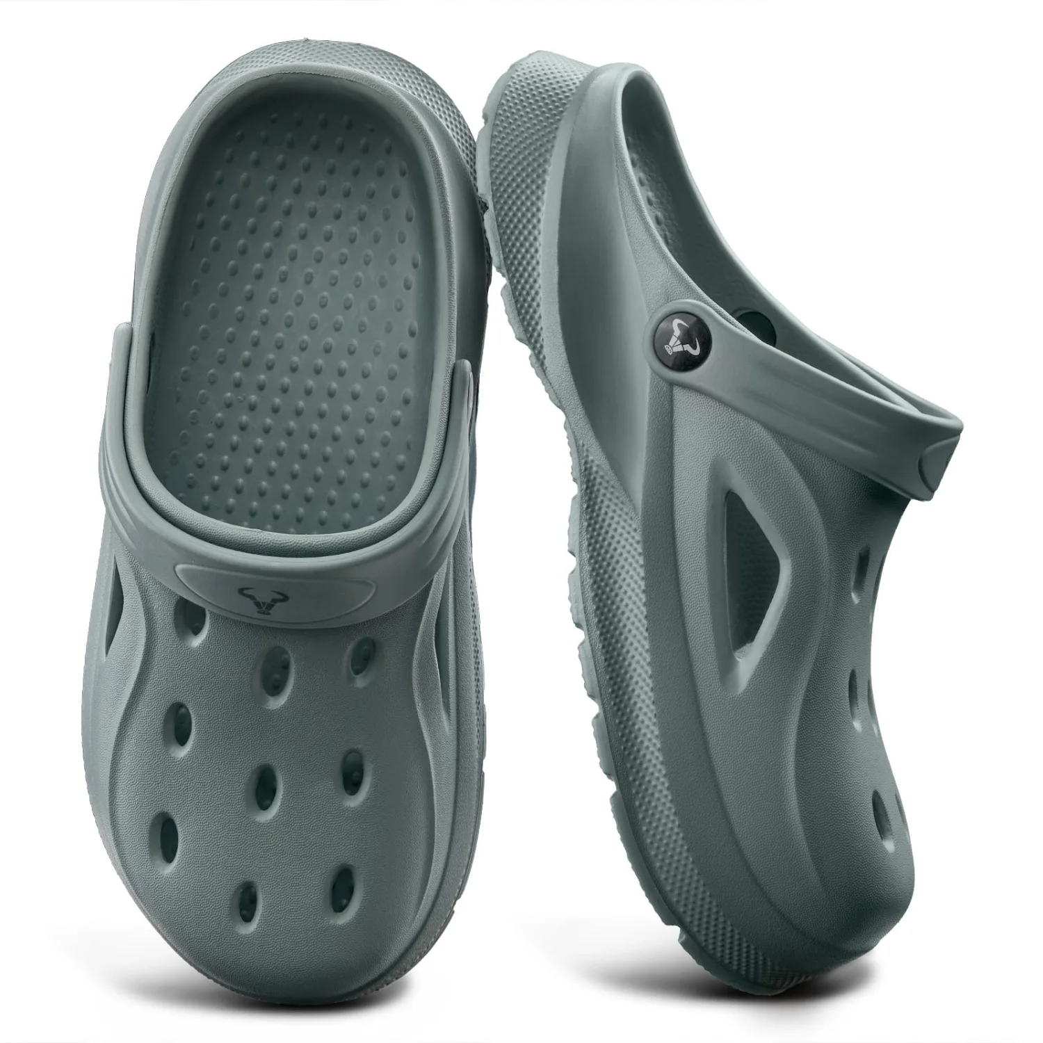 KEMISANT Thick Sole EVA Clogs in Pond